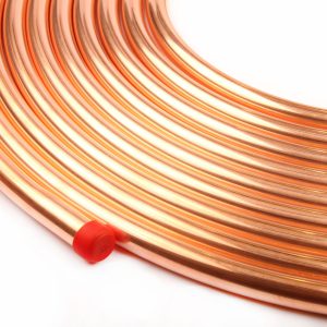 لوله مسی کلاف، سایز 3/4 اینچ (19.05 میلی متر)، ضخامت 0.039 اینچ (1 میلی متر )-15متری