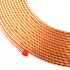 لوله مسی کلاف، سایز 1/4 اینچ (6.35 میلی متر)، ضخامت 0.020 اینچ (0.50 میلی متر ) - 15متری